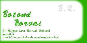 botond morvai business card